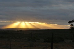 Sonnenspiel mit Wolken